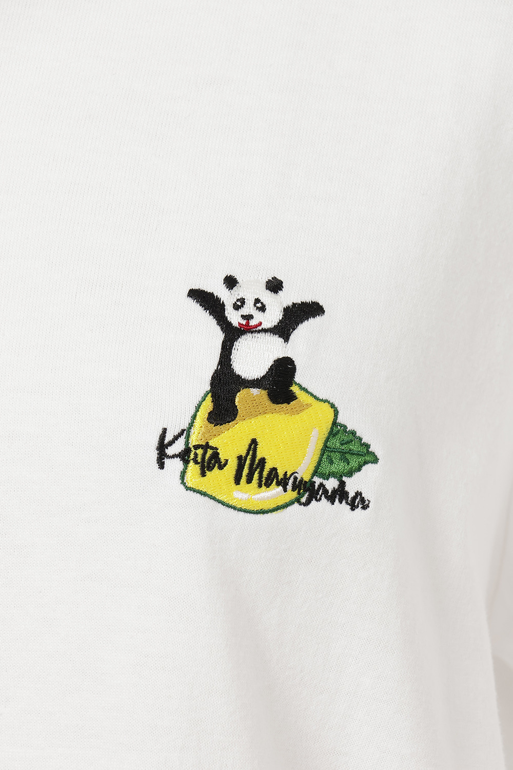 PANDA Embroidery Tシャツ 詳細画像 ホワイト 4
